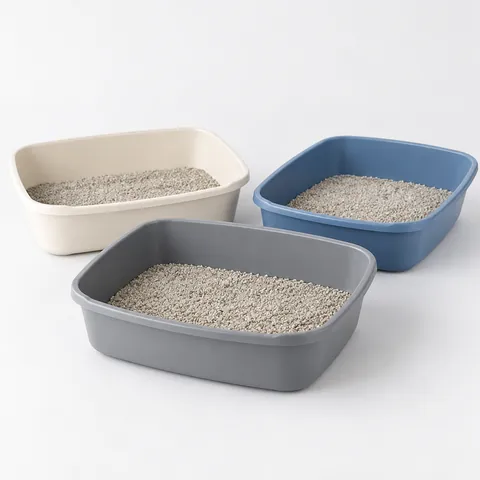 Open litter trays
